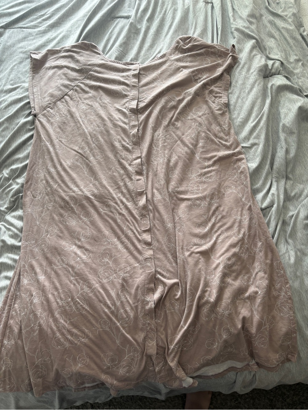 Kindred Bravely Labor and Delivery Gown Universal Lilac 1X/2X - Picture 8 of 8